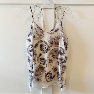 Altar’d State | NWT Paisley Organza Tank Small